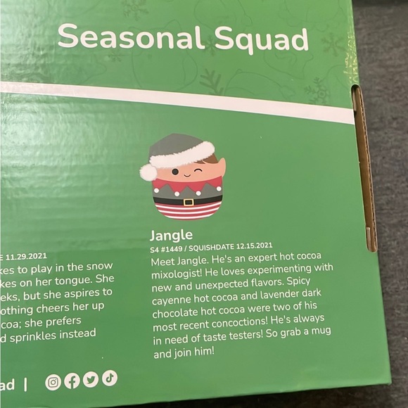 COPY 2022 NEW squishmallow Christmas seasonal squad 5pack nick nicolette leama - Picture 9 of 9